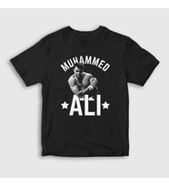 Presmono Unisex Çocuk Siyah Boxing Boks Muhammad Muhammed Ali T-Shirt 507258tt