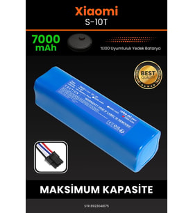 Xiaomi Mi Robot Vacuum S10T 7000mAh Robot Süpürge Bataryası - Sertifikalı Güvenlik, Gerçek Kapasite