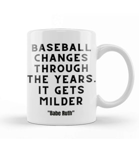 Babe Ruth Quotes Baseball Kupa Bardak Porselen
