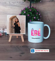 Ebe Fotoğraflı Dekoratif Taş, Kupa Bardak Beyaz Hediye (Model 1)