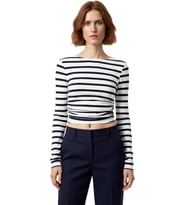 Stil Kadın Fitted Vücuda Oturan Büzgü Drape Detaylı Esnek Bluz Crop Örme Slim Kalıp Düşük Kol