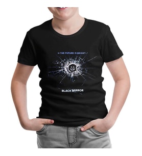 Black Mirror Siyah Çocuk Tshirt