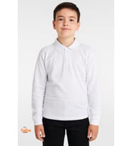 Beyaz Uzun Kollu Polo Yaka Okul Tişörtü – Erkek Çocuk Polo Yaka Uzun Kollu Sweatshirt