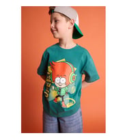 Defacto Baskılı Yeşil Erkek Çocuk T-Shirt H7925A8/GN749