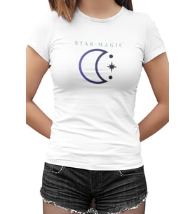 Star Magic Beyaz Kadın Tshirt