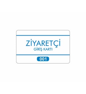 KARTSAN Ofis - Fabrika - İmalathane Ziyaretçi Kartı 5 Adet