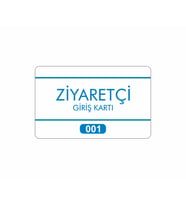 KARTSAN Ofis - Fabrika - İmalathane Ziyaretçi Kartı 5 Adet