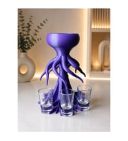 Alvera Ahtapot Shot Dispenser – Eğlenceli Bardak Dağıtıcı ve Masaüstü Sunum Aparatı