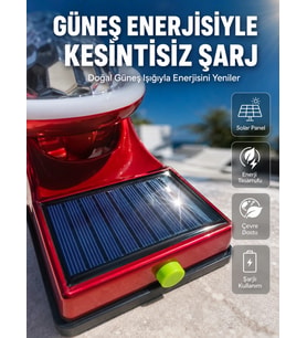 Taşınabilir Solar LED Parti Lambası USB Şarjlı Renkli Dekoratif Aydınlatma