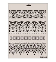 Dantel Seri Dn-903 Stencil 35X25 Cm