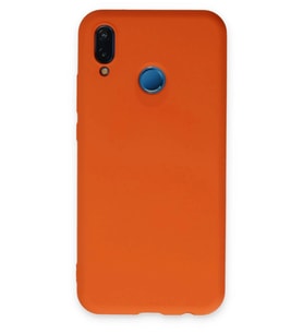 Durukar® Huawei P20 Lite Kılıf Nano içi Kadife Silikon - Turuncu