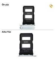 Xiaomi Mi 14 Uyumlu Sim İç Yuvası Çiftli Yeşil Sim Kart Tepsisi Sim Kızağı Sim Çekmecesi Sim Tray