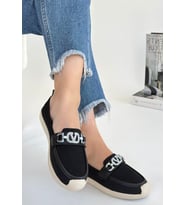 Wata Siyah Triko Babet Ayakkabı