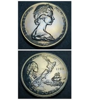 Escoines Koleksiyon 399636834ce7eb00da 27,57gram 1dolar 1969 Yeni Zelanda Setten Çıkma PROOF (Çok Renkli)