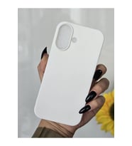 Iphone 16 Uyumlu İçi Kadife Lansman Beyaz Telefon Kılıfı