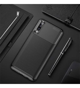 Xiaomi Mi 9 Kılıf Esnek Soft Karbon Tasarım Legion Serisi (Siyah)