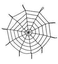 pilelistore Parti Aksesuar Halloween Cadılar Bayramı Örümcek Ağ Dekor Siyah 1.5 Metre