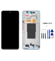 Xiaomi Mİ 10T Uyumlu Lcd Ekran Dokunmatik Servis Lcd ÇITALI MAVİ + TAMİR SETİ