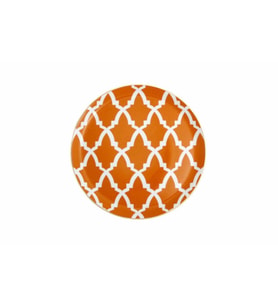 Porland Morocco Desen3 Turuncu Düz Tabak 24 cm 04A+P021463