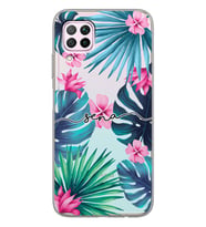 Huawei Tropical Tasarımlı Şeffaf Telefon Kılıfı