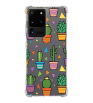 PrintiFy Samsung Galaxy S20 Ultra Uyumlu Water Color 4 Baskılı Şeffaf Köşe Korumalı Antişok Kılıf
