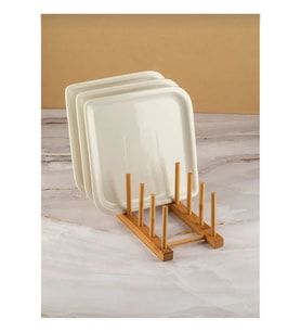 Ahşap Mutfak Organizeri, Ahşap Mutfak Düzenleyici, Ahşap Tabaklık, Ahşap Bardaklık, 28x10