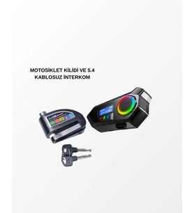 BLUETOOTH 5.4 KABLOSUZ İNTERKOM+ MOTOR DİSK KİLİDİ