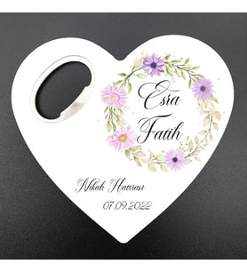 Nikah, Nişan, Kına, Söz, Sünnet, Doğum, Mezuniyet Hatırası Kalp Açacak Magnet MG Atölye
