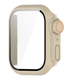 Xiaomi Redmi Watch 5 Active Watch Ultra Görünümlü Kasa Dönüştürücü Ekran Koruyuc (Krem)