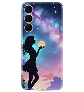Samsung Galaxy S25 FE Kılıf Boutique Baskılı Resimli Woman in Moon Pcode -005