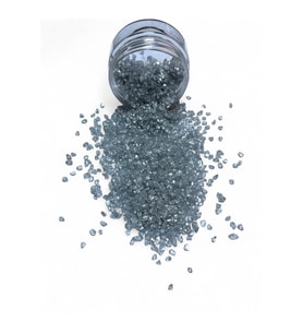 Epoksi Çalışmalarınız İçin Parlak Cam Kırıkları 2-4 mm GRİ SİLVER 100 gr