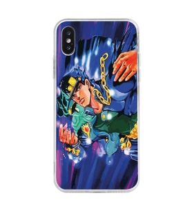 Iphone XSMAX Uyumlu JoJo's Bizarre Adventure Tasarımlı Şeffaf Telefon Kılıfı