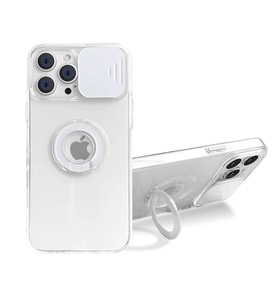 Ally iPhone 13 Pro 6.1 inç Kılıf Sürgülü Kamera Lens Korumalı Yüzük Standl? - SSSSSS5863-4
