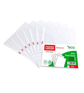 CASSA Buzlu Poşet Dosya 35 Mikron Eco 100'lü Paket 