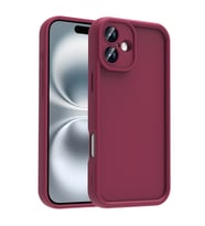 Apple iPhone 16 Kılıf Kamera Korumalı Kalın Kenarlı Viera Silikon Case