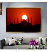 Altın Çerçeveli dekoratif tablo a500 (Gold)