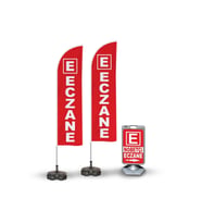 Nöbetçi Eczane Temalı 2 Yelken Bayrak ve A Tabela Reklam Paketi