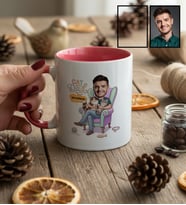 Kişiye Özel Karikatürlü Cat Dad Kedi Babası Kupa Bardak Babalar Günü Hediyesi