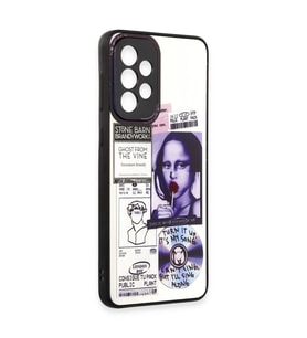 Northcity Samsung Galaxy A53 5g ile Uyumlu Mirror Desenli Kılıf - Parlak Arka Yüzey