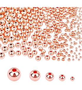 3 Mm Rose Gold Kaplama Desensiz Yuvarlak Metal (5 Gram)