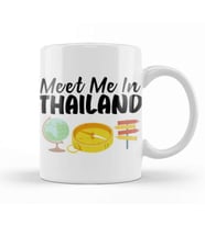 Funny Travel Thailand Gift Design Lover Trippin Wanderlust Journey Adventurer Vacation Kupa Bardak Porselen