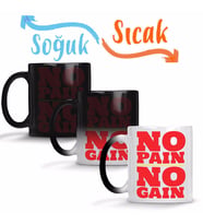 No Pain No Gain Sihirli Kupa Bardak Porselen