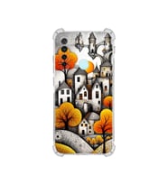 PrintiFy Redmi Note 8 ile Uyumlu Düşlerin Dansı Serisi Göçebe Şatolar Tasarımlı Uv Baskılı Köşe Korumalı Antişok Kılıf