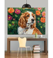 Uysal Görünümlü Cocker Spaniel Köpeği Dekoratif Kanvas - Mdf Ahşap Tablo