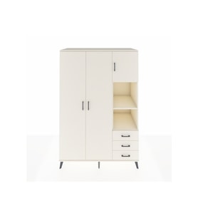 Kronos Dolap 5 Raflı 3 Çekmeceli Tek Askılı 132x59x195 Aytaşı-Aytaşı/Aytaşı