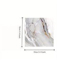 VİNİL BEYAZ MERMER DESENLİ ALÜMİNYUM PLASTİK DUVAR STİCKER (30X30)