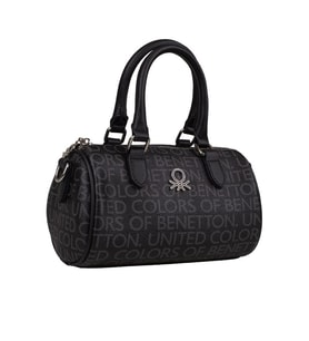 Benetton Siyah Monogram Kadın Kol Çantası BNT 1805