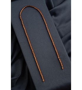 Hematit Doğal Taş Parlak Kahverengi Silindir Kesim 3x5mm Dizi [AA]
