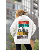 The Beatles Baskılı Unisex Oversize Müzik Grubu Hoodie