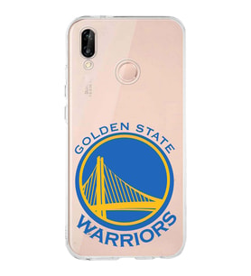 Huawei P20 Lite Uyumlu Kapak Golden State Warriors Tasarımlı Şeffaf Silikon Kılıf